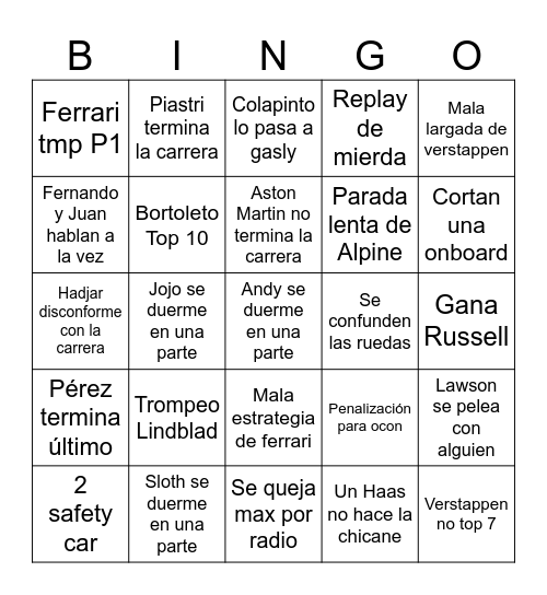 Gg de Japón 2026 Bingo Card