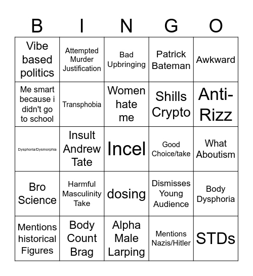 CALVICULAR INTIERVIEW Bingo Card
