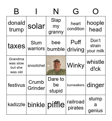 grampa Bingo Card