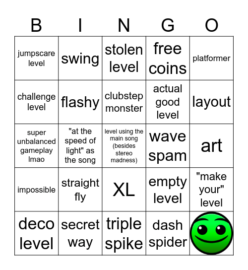 recent tab Bingo Card