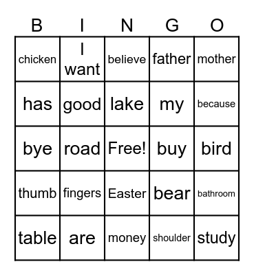 Bingo Card