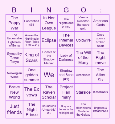 Bingo Raka Bingo Card