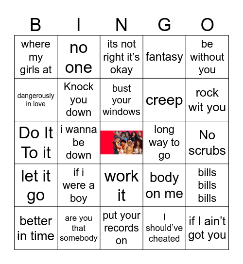 Women of R&B Bingo Card