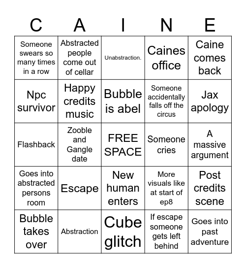 TADC BINGO Card
