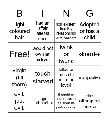 PM bottom Bingo Card