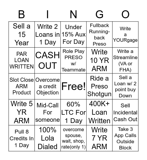 Beast Mode Bingo Card