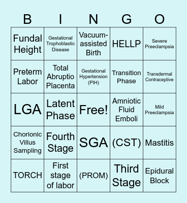 OBN Bingo Card