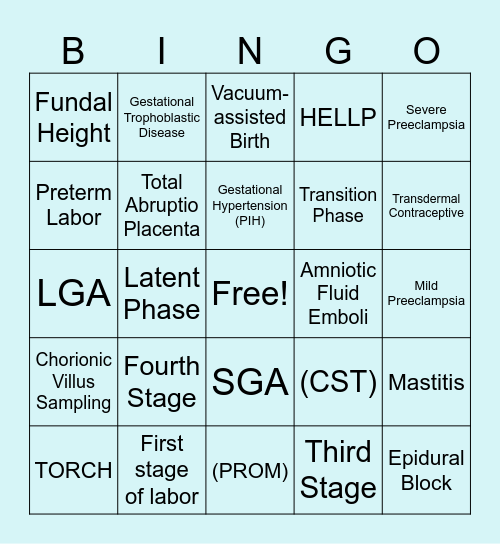 OBN Bingo Card