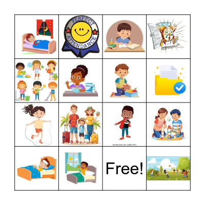 Attendance Bingo Card