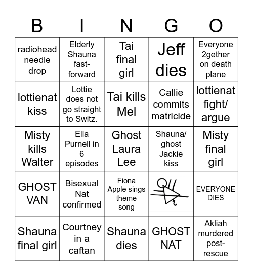 Yellowjackets S4 Bingo Card