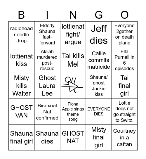 Yellowjackets S4 Bingo Card