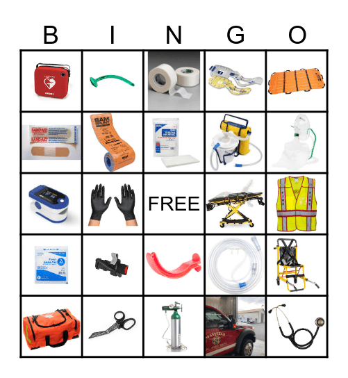 Mayfield EMS/Fire Bingo Card