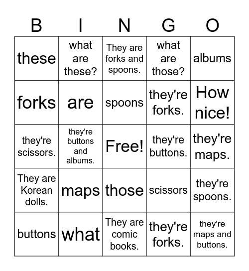 What Are These Bingo Card