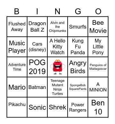 HAPPY MEAL TOYS (PUBLIC) Bingo Card