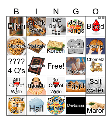 PASSOVER BINGO Card