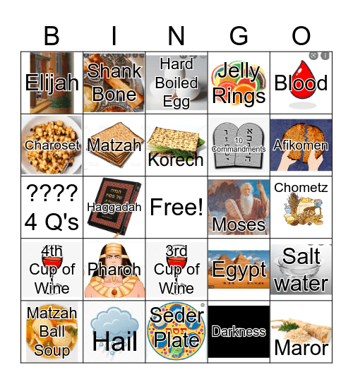 PASSOVER BINGO Card