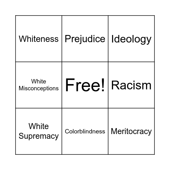 Chapter 9 BINGO Card