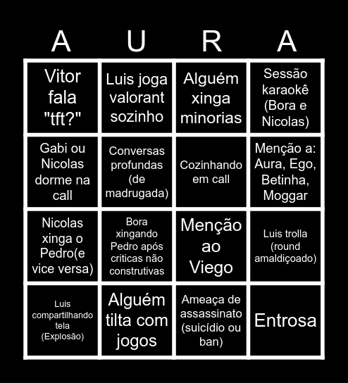 Bingo discord Bingo Card