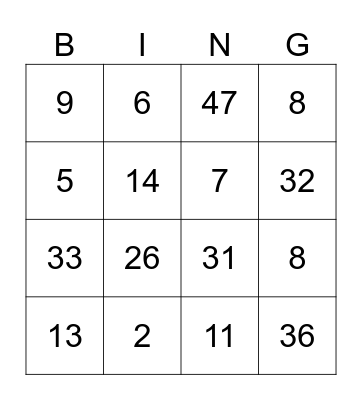 Loteria Bing0 Bingo Card