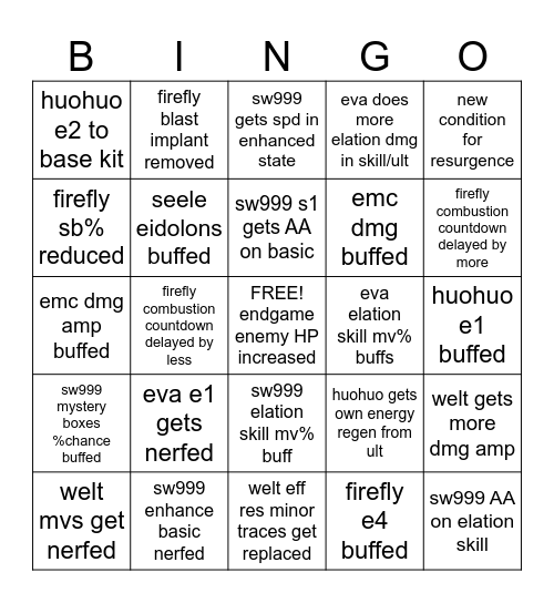 Beta 4.2v3 Bingo Card