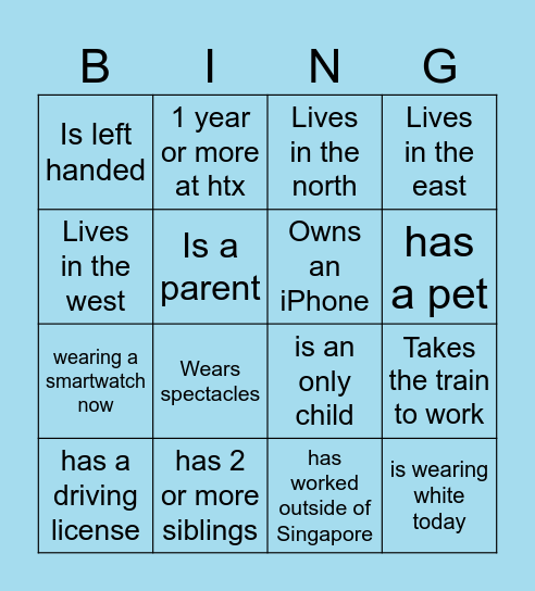 xAIP x AIC Bingo Card