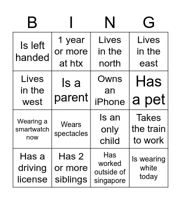 xAIP test Bingo Card