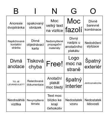 Praktická Bingo Card
