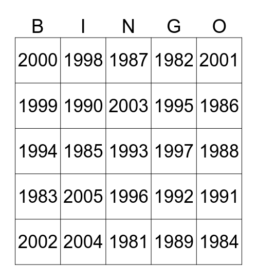 Boobie Bingo Card