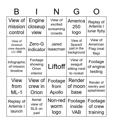 Seen on screen Bingo Card