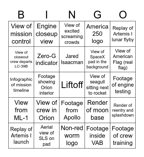 Seen on screen Bingo Card