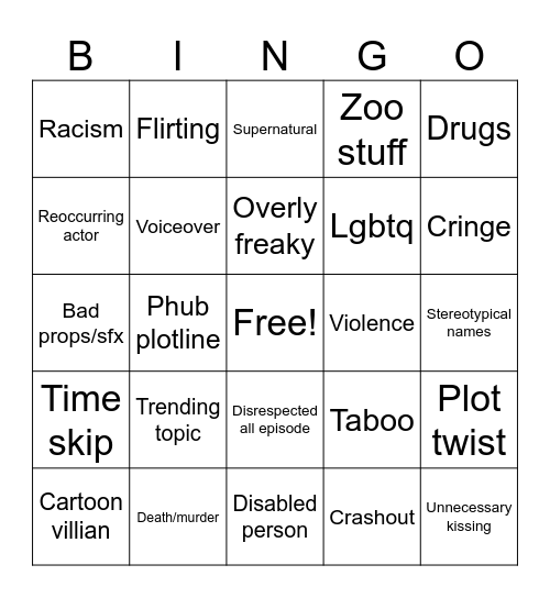 Tomorrows teachings bingo Card