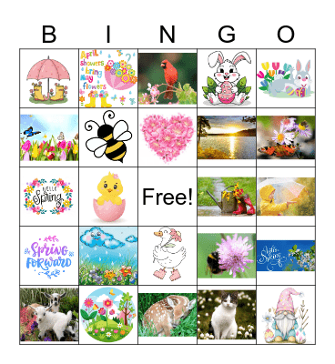 Spring Bingo Card