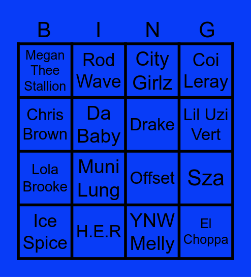 Sa'Jayla's Sneaker Ball Bingo Card