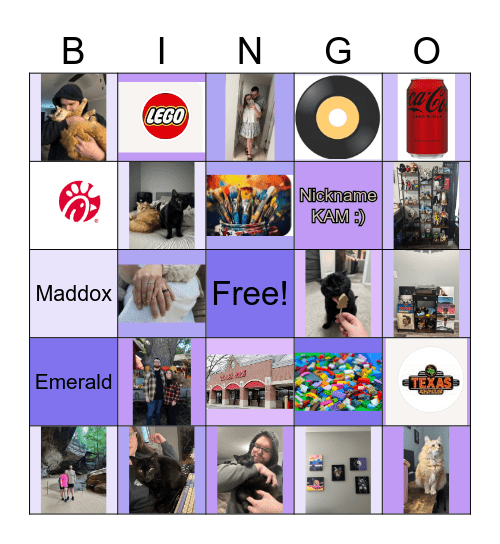 Get to Know Our Kamryn Arnett! Bingo Card