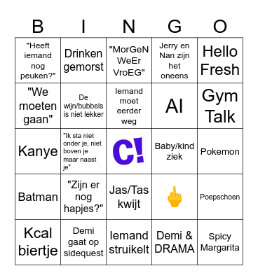 CARAMBA BINGO! Bingo Card