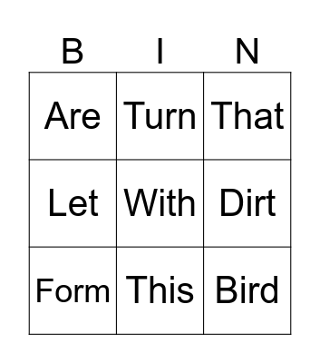 Giselle’s Sight Words Bingo Card