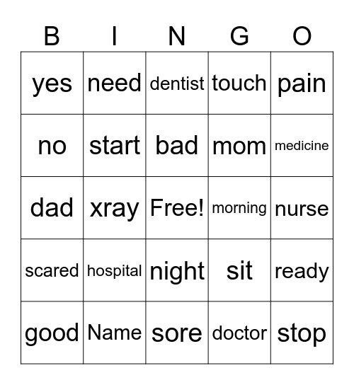ASL Bingo Card