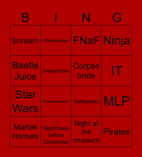 AAAAAAAAAAAAAAAAAAAA Bingo Card