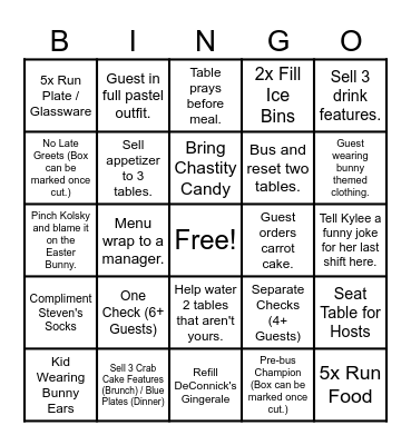 CAP CITY Bingo Card