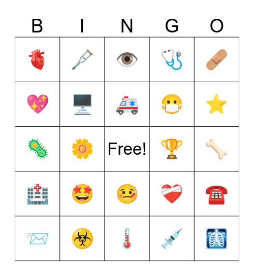 2026 Nurse Week Bingo Card