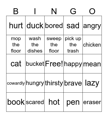 REVIEW Bingo Card