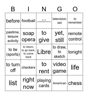 Lotería: Bingo Card