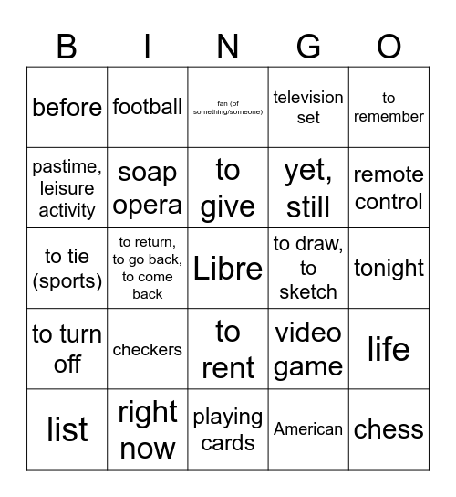 Lotería: Bingo Card
