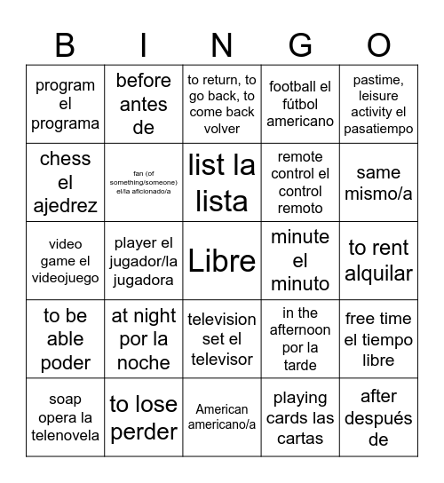 Lotería: Bingo Card