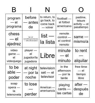 Lotería: Bingo Card
