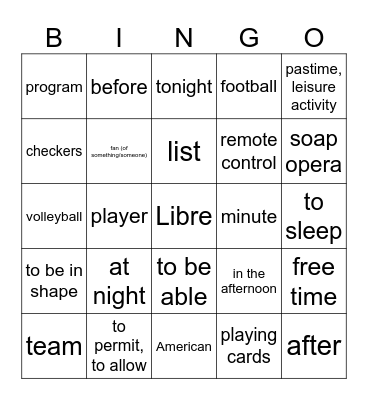 Lotería: Bingo Card