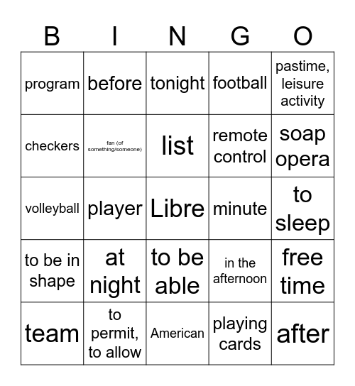 Lotería: Bingo Card