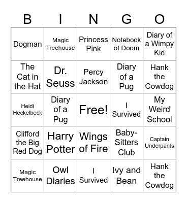 Library BINGO Card