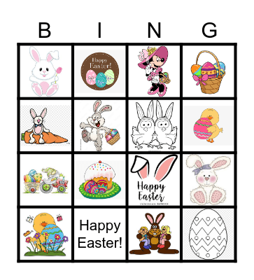 Easter Bingo Card