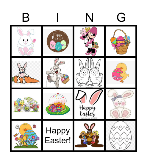 Easter Bingo Card